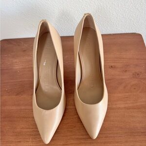 Karl Lagerfeld Beige Pointed Heels